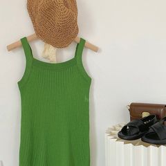 2023夏新款韓版女童連衣裙外穿針織裙子百搭吊帶裙連衣裙潮0132