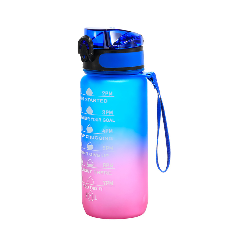 Taza espacial transfronteriza personalizada de alta capacidad y alto valor nominal Gradiente hervidor de agua a prueba de caídas de verano deportivo femenino taza de bebida directa