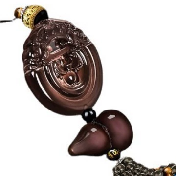 Wholesale Obsidian Dragon and Phoenix Car hanging