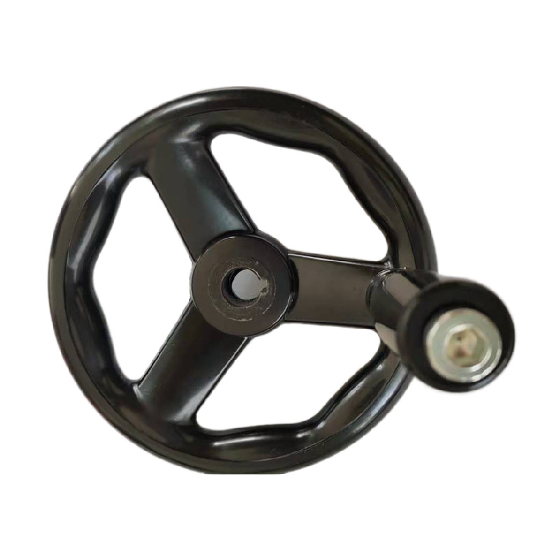 机床机械胶木三幅手轮平面磨床圆形缘手轮铣床转动手摇轮柄