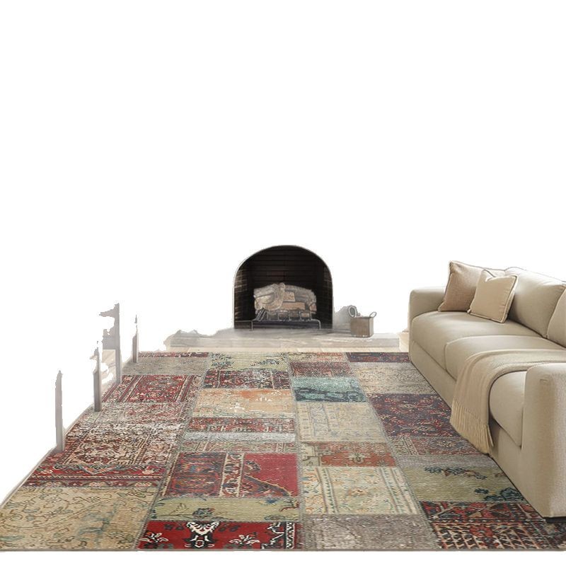 Retro carpet for living room for bed, sofa 5