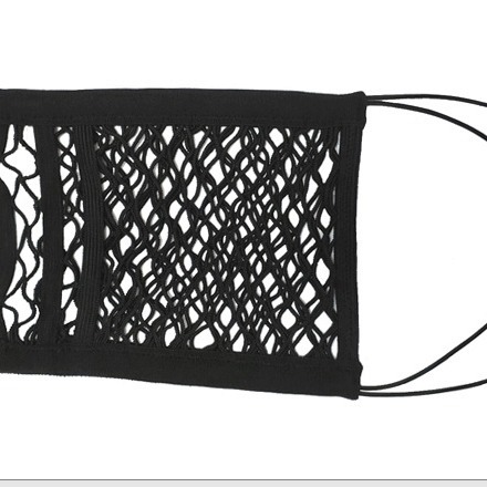 SNJUE en stock bolsa de almacenamiento trasero del asiento del coche bolsillo de red de almacenamiento del asiento del coche Fila delantera y trasera red de almacenamiento