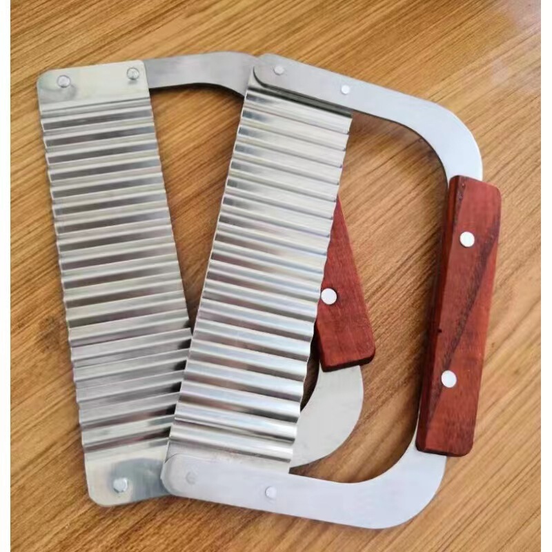 ステンレスのジャガイモ切りのアイデアの狼歯のジャガイモの刀の波の刀の波のポテトチップスの切りのポテトチップスの器は石けんの刀を切ります。|undefined