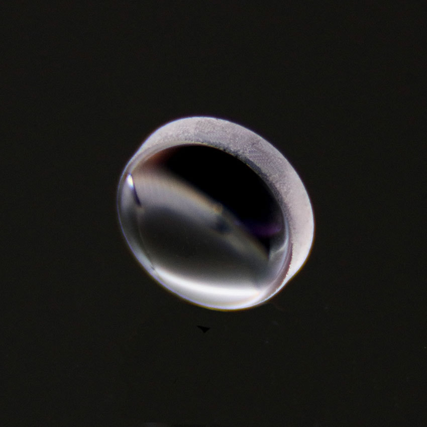 可做聚焦准直玻璃焦距4.5mm中心厚2.8mm边缘厚1.56mm非球面透镜