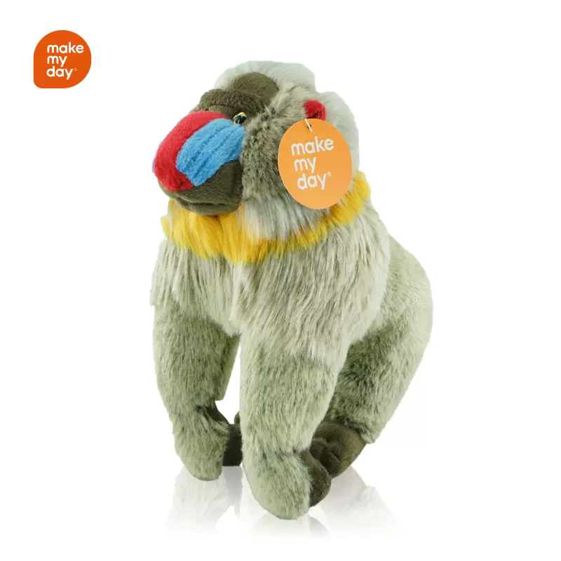 仿真动物森林系列山魈毛绒玩偶可爱动物公仔娃娃礼物定制厂家直销