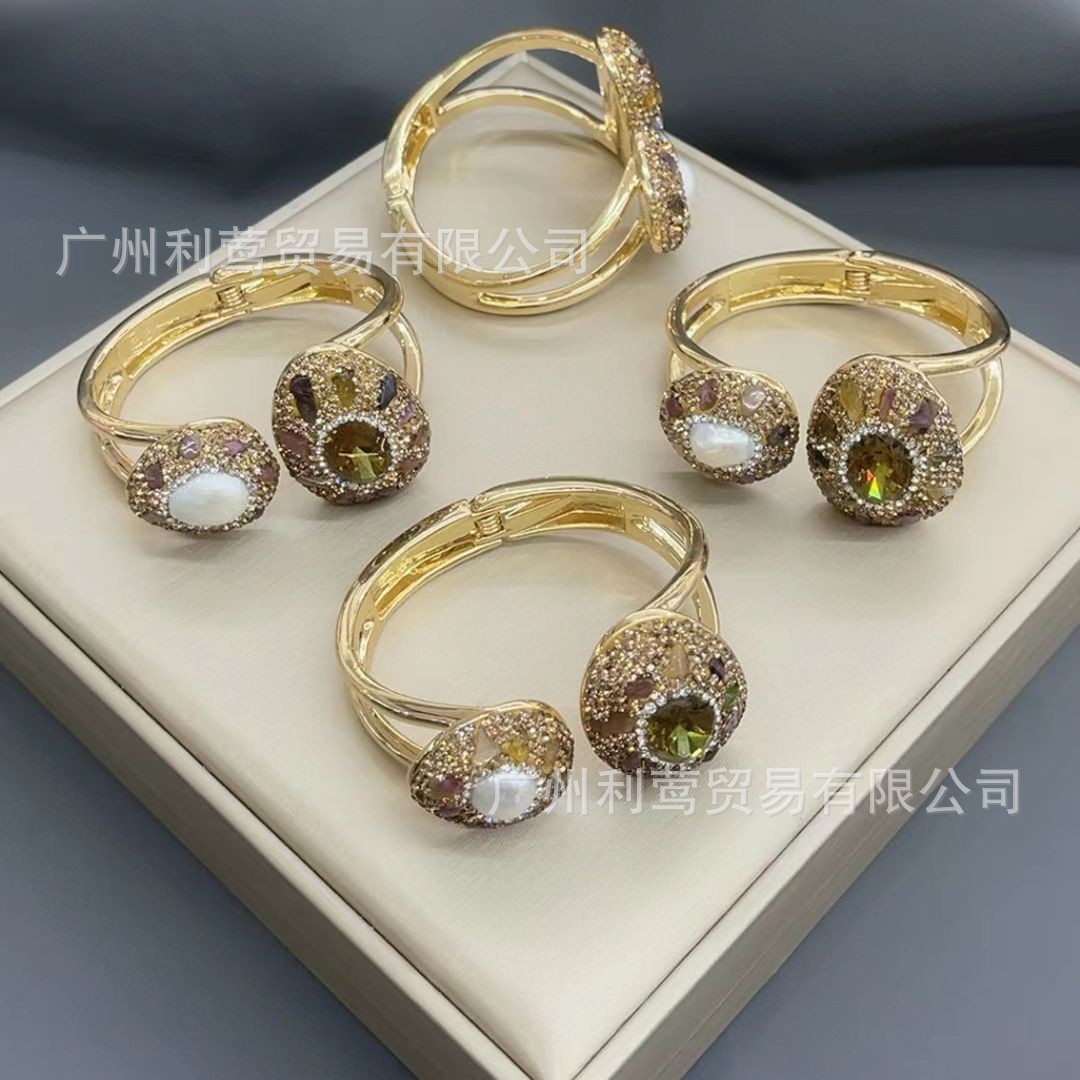Boutique Turkish Sultan Stone Alien Bracelet Inlays Czech Diamond…