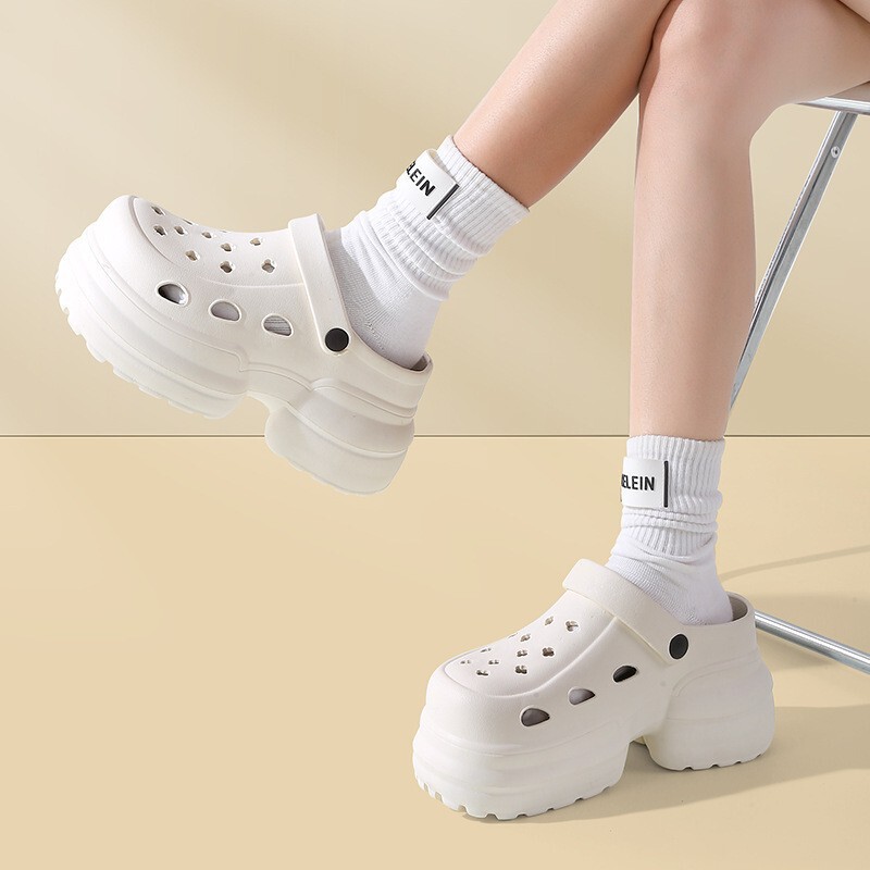 11cm Ultra-Thick Height-Increasing Clogs 10cm Solid Color Women's Summer Outdoor Platform Closed-Toe Sandals 11cm Ultra-Thick Height-Increasing Clogs 10cm Solid Color Women's Summer Outdoor Platform Closed-Toe Sandals