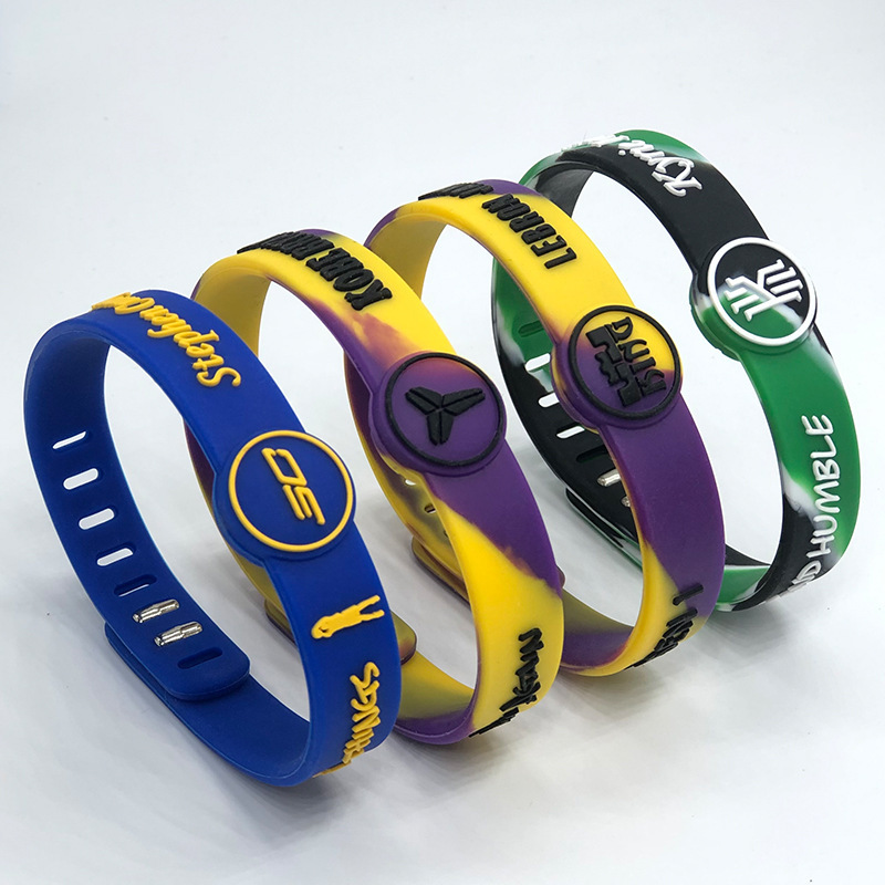 NBA bracelet silicone star wristband Curry Owen Harden Durant star jewelry basketball bracelet wholesale