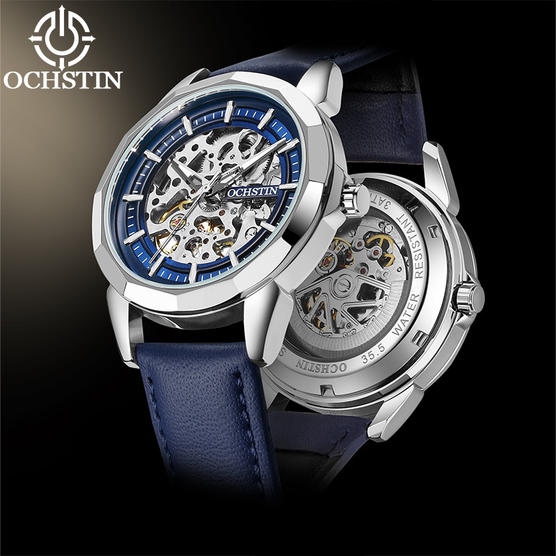 New High-End Fully Automatic Hollow Mechanical Watch for Men Waterproof Men's Watch Famous Brand Men's Watch Mechanical One Piece Drop Shipping