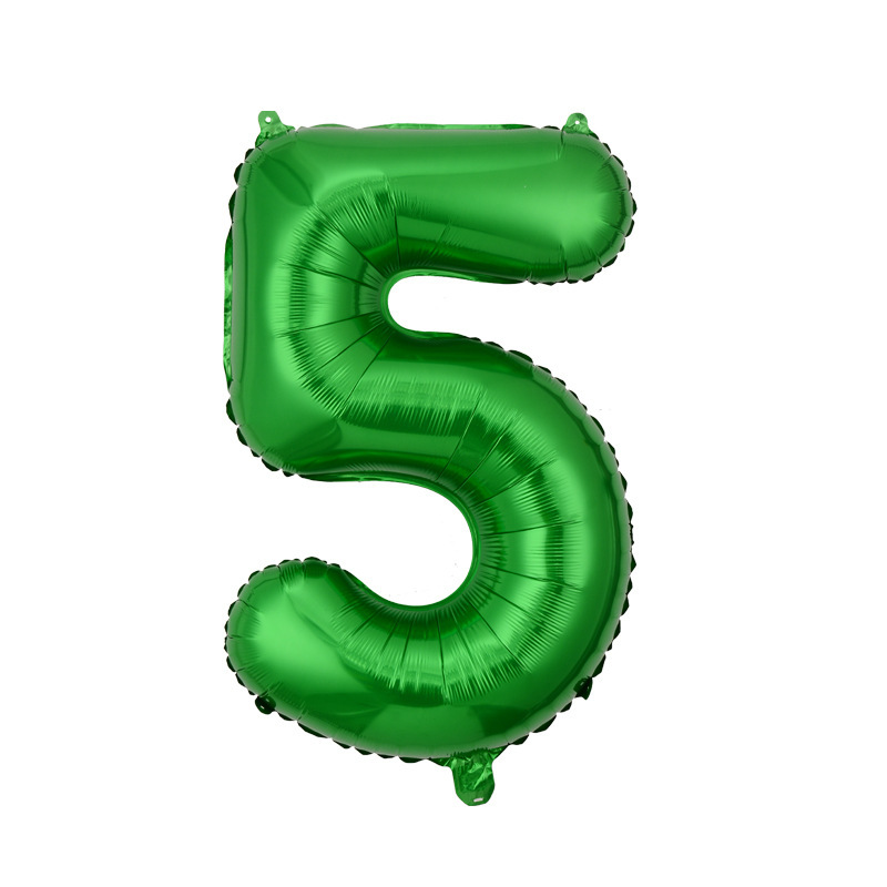 Globo digital de 32 pulgadas versión estadounidense color caramelo globo de película de aluminio vacío azul globo digital medio decoración de cumpleaños al por mayor image 41
