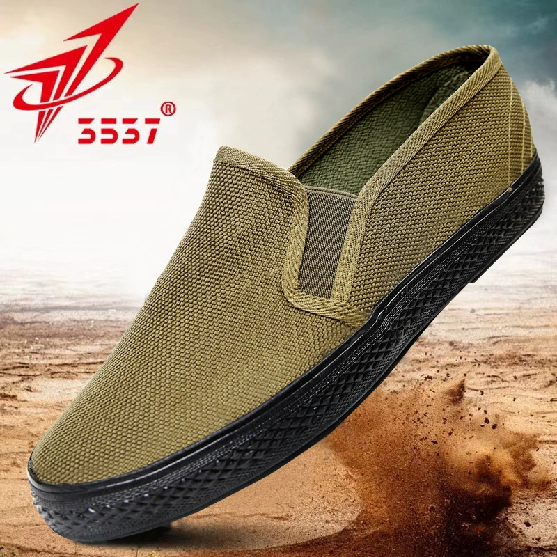 Jihua 3537 Обувь Jiefang для мужчин и женщин, парусиновая обувь, слипоны для ленивой охраны труда, износостойкая обувь для строительной площадки.