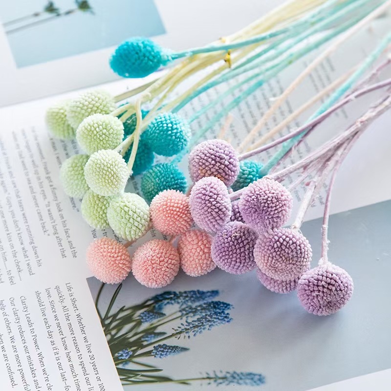 Bouquet DIY Materials Floral Props Home Decoration Gold Ball Eternal Flower_voghion.com