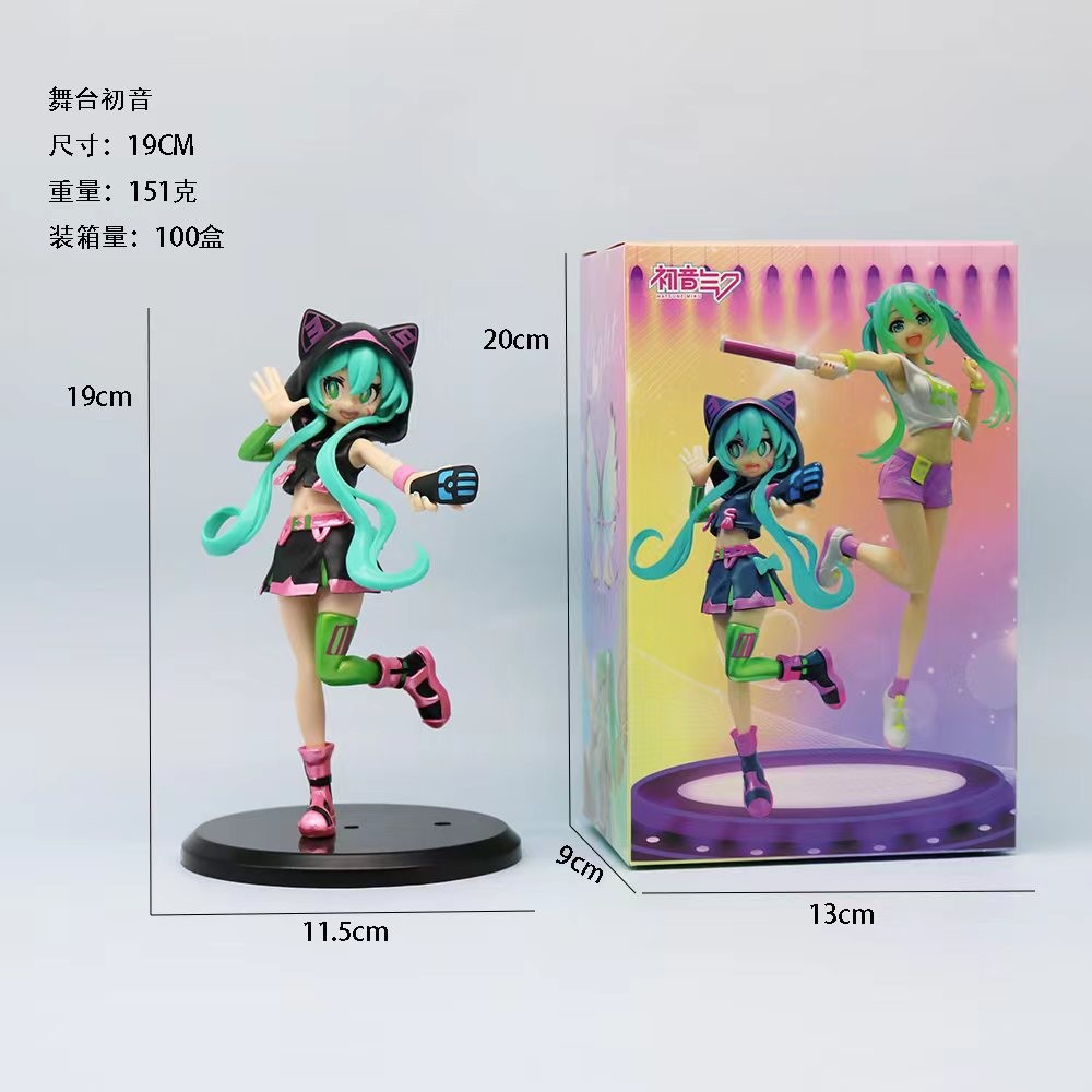 クリスマス初音フィギュア未来二次元筐体フィギュアデスクトップ置物女の子グッズプレゼント卸