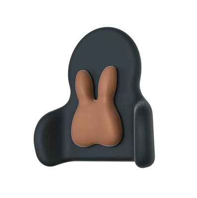 Waist support: car lumbar support memory - cartoon-style-coffee-color
