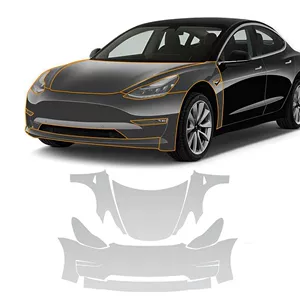 Tesla 3/Y/X/S üçün xüsusi TPU şəffaf boya qoruyucu plyonka, görünməz avtomobil örtüyü