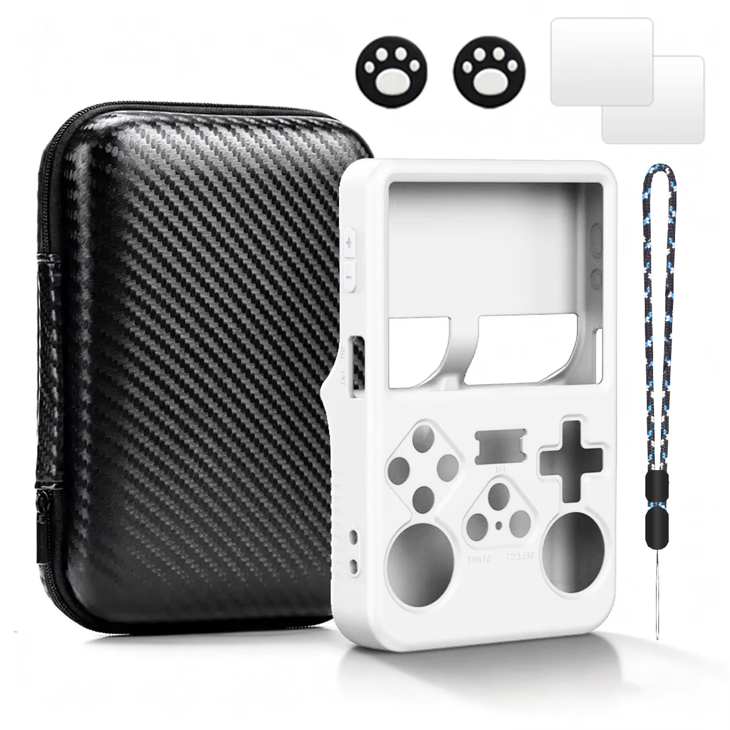 Bolsa de Almacenamiento Portátil para Consola R36S R35S R35Plus RGB20S XU10 de PU, Funda Protectora de Transporte