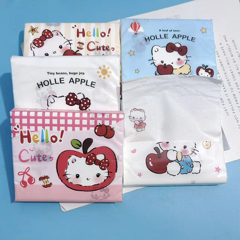 กระดาษทิชชูพิมพ์ลาย Apple KK Cat (1 แพ็ค)