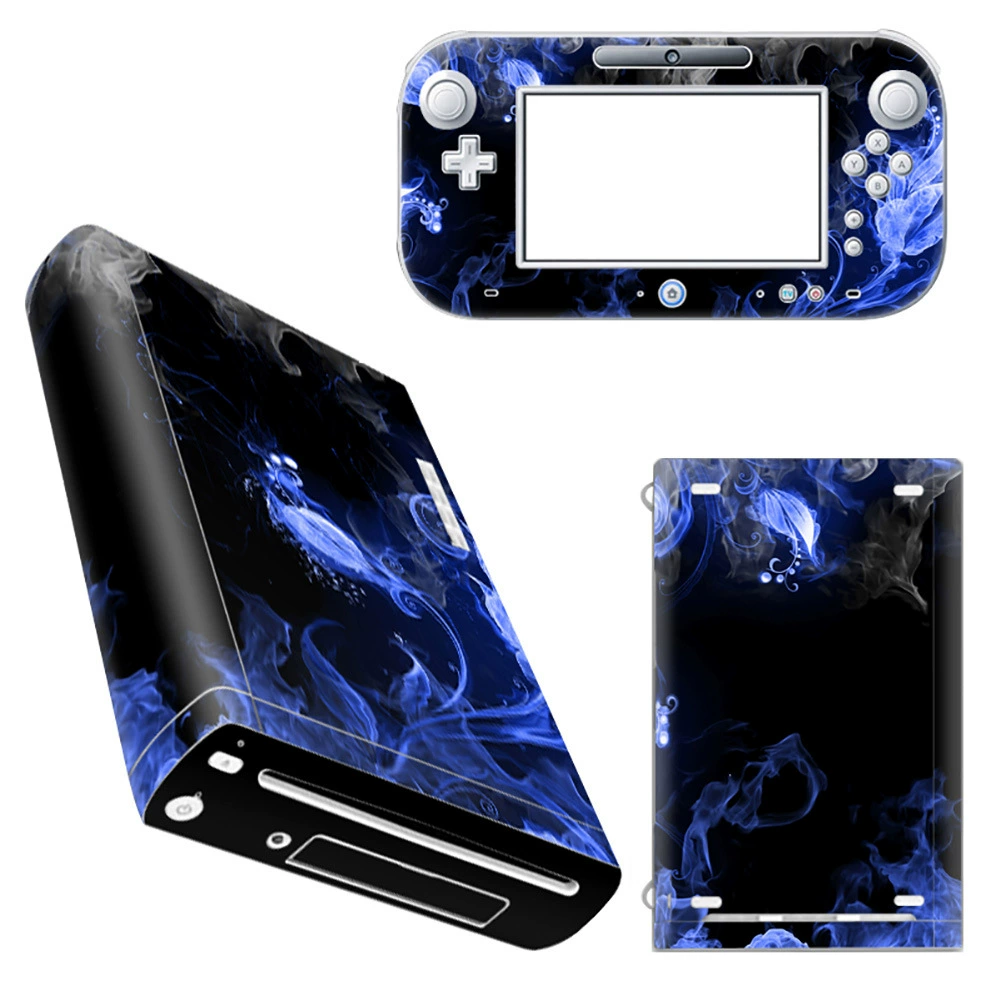 Xiangyi игровая консоль Nintendo Wii U Wiiu, заплатка, PVC материал, синий огонь