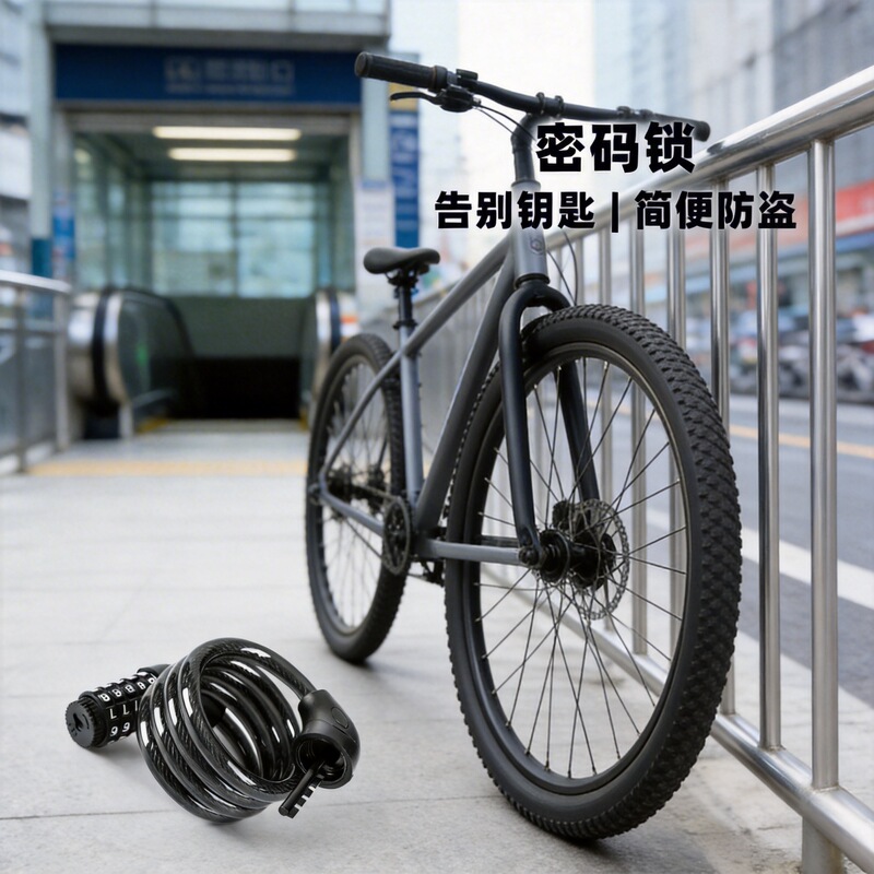 Xiangyun Bicycle Combination Lock for Mountain Bikes, Five-Digit or Four-Digit, Essential for Cycling, Anti-Theft Upgrade