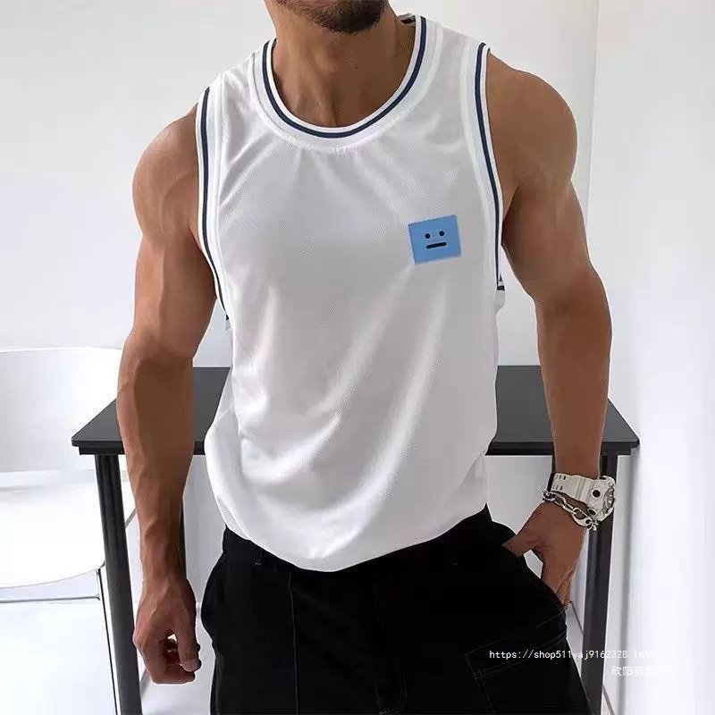 Quick dry sports vest for leisure sleevless, T-shirt for gym, summer football uniform, basketball uniform, slim fit