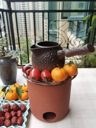 S588 Chaozhou red clay stove, charcoal stove, tea stove, teapot stove cover, coarse pottery pot, teapot stove, charcoal electric two