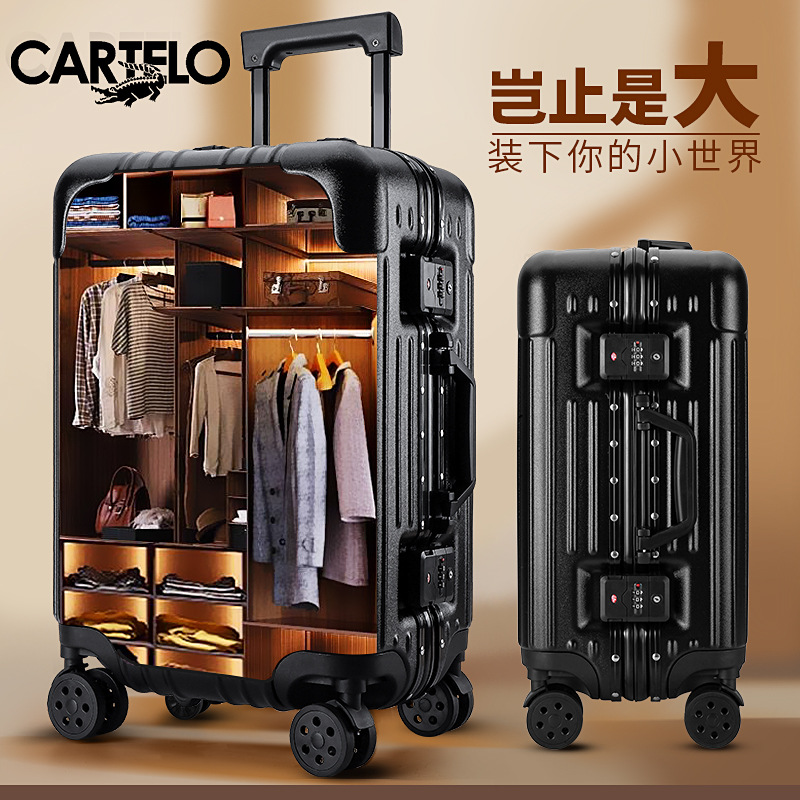 원산지 가방 공장 여행가방 알루미늄 프레임 트롤리 가방 남녀공용 20인치 대용량 여행용 24인치 기내용 가방
