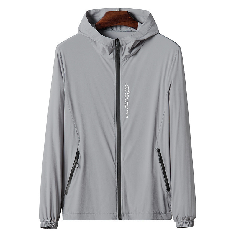 Ropa de protección solar al aire libre para hombres y mujeres, ropa de piel de verano ultra delgada, ropa de protección solar transpirable para hombres, playa de bicicleta, abrigo de viento