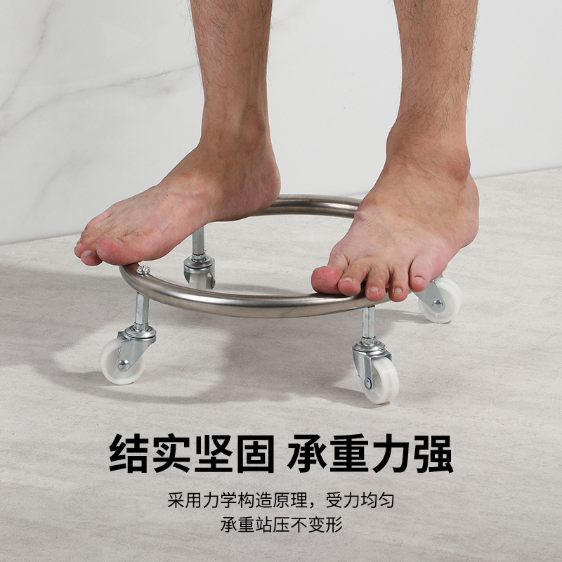 Tanque de gas polea soporte móvil de gas doméstico base de soporte de rueda universal soporte de cocina mayorista