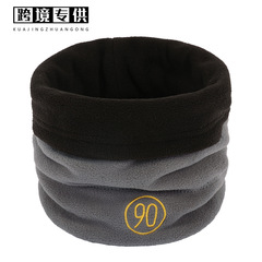 现货秋冬纯色脖套双面两用摇粒绒围脖加绒保暖户外单圈脖套批发