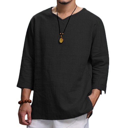 Men's Loose Fit Cotton Crew Neck T-Shirt, Cross-Border Business Casual Shirt, New Autumn Collection from Europe and America