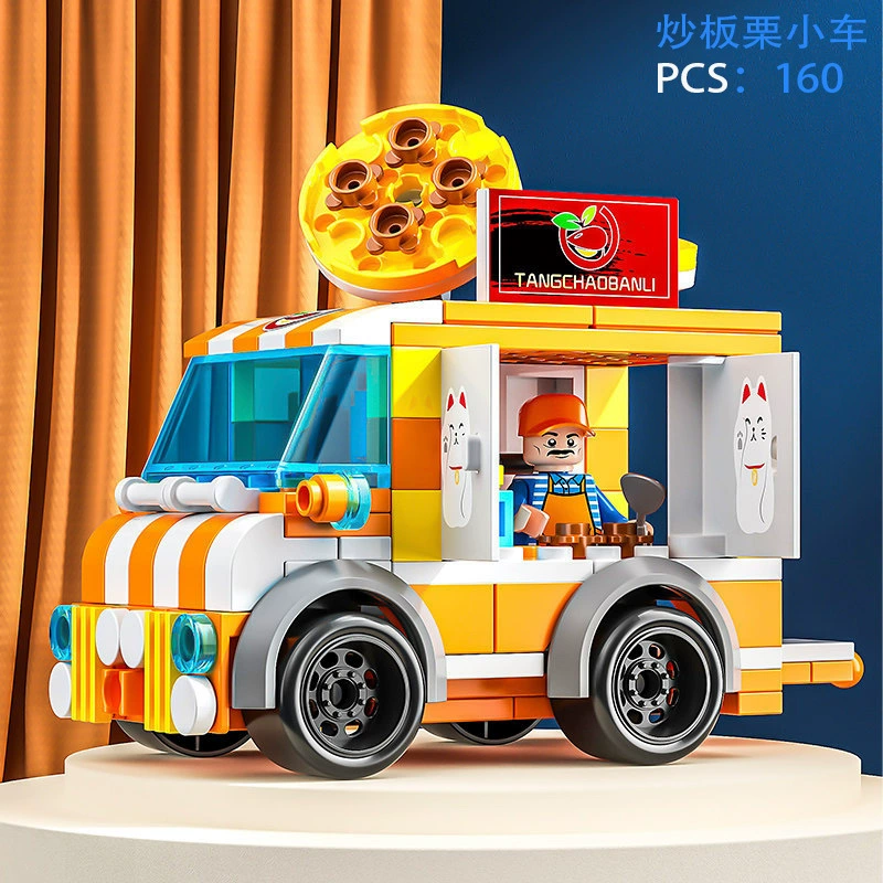 Строительная игрушка (Lego) детский мини-конструктор, темы еды, улица и город, 1 388–1 439 шт.