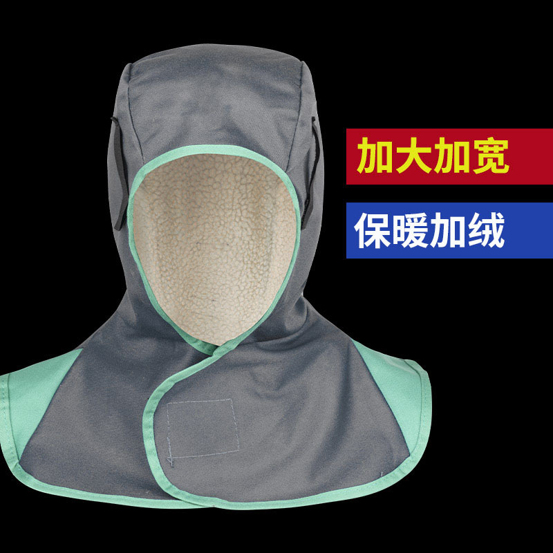 Soldadura eléctrica capas de capa ignífugo ignifugo soldadura resistente a quemaduras cubierta de cabeza a prueba de polvo cortar pulido antiflying capas de capas