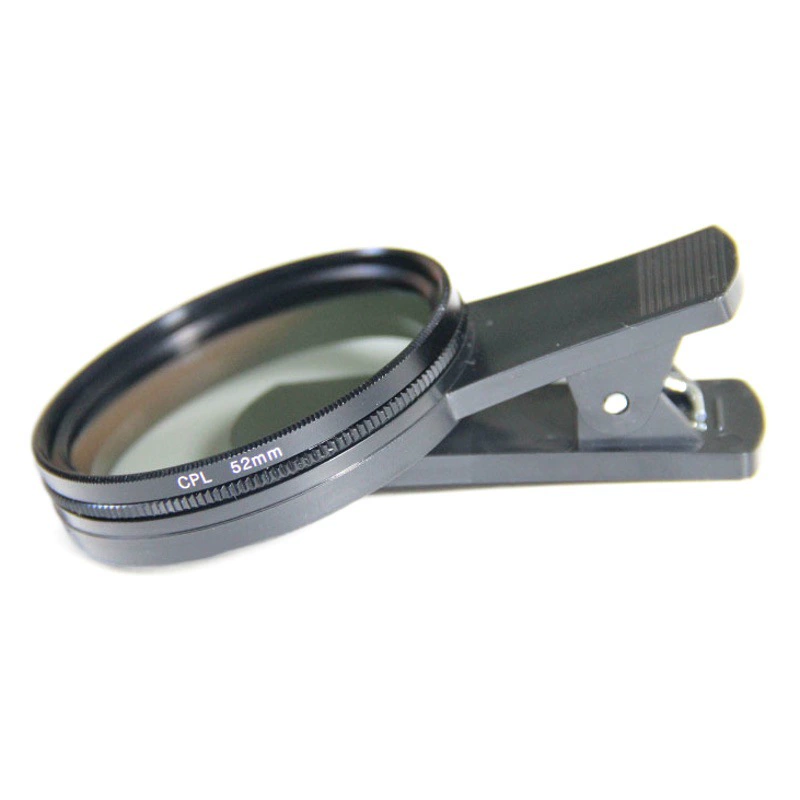 52mm мобильный телефон CPL поляризатор поляризатор димблатор устраняет светоотражающие живые камеры камеры мобильный фильтр объектива