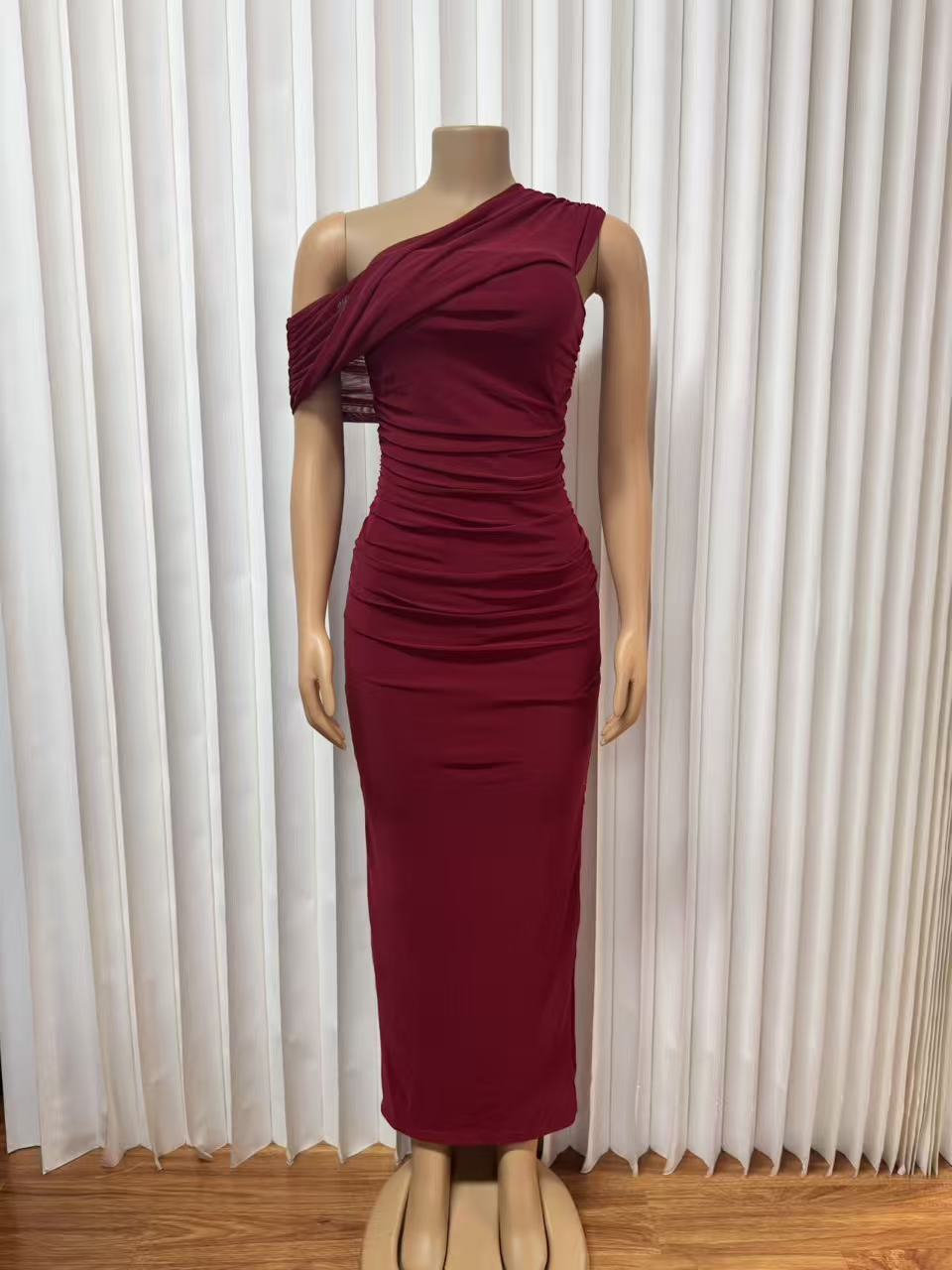 Summer Sexy Elegant Backless Slit High Waisted Evening Dress For Women Style Banquet Dress_ecoleips.com