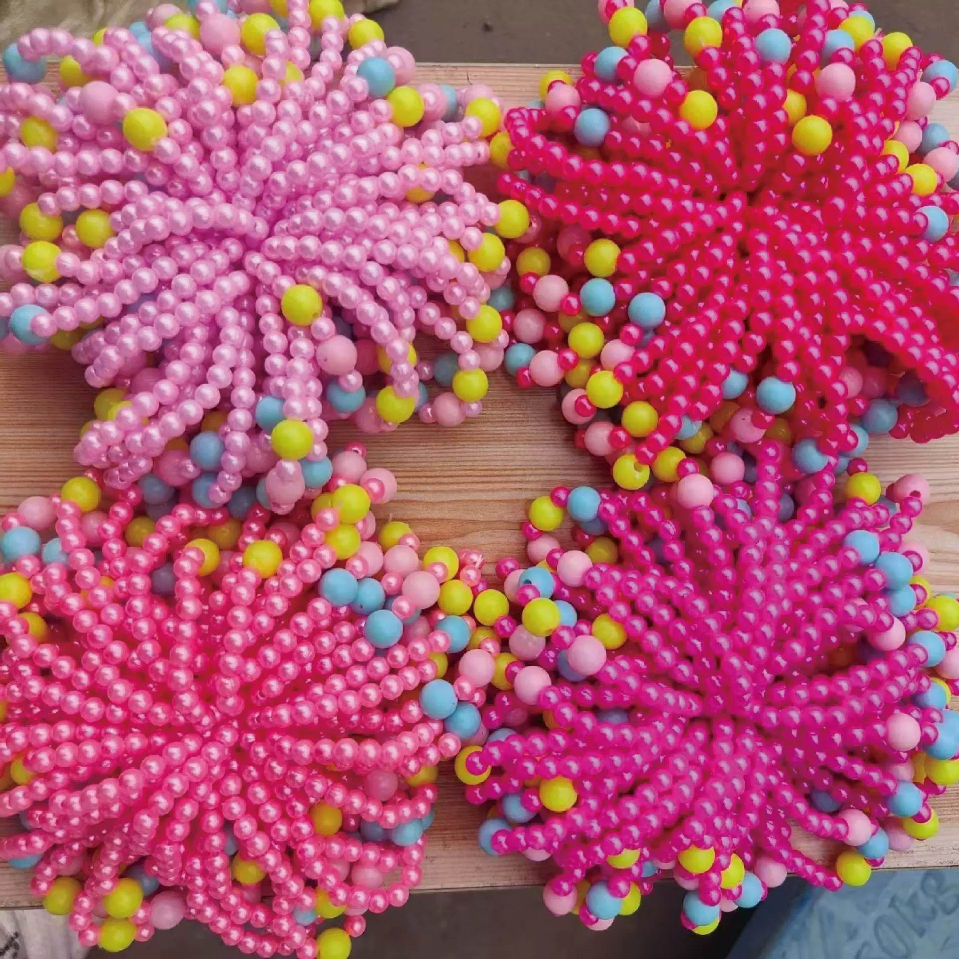 儿童花珠手链 饰品手链 地摊玩具 适合45mm,50mm扭蛋 跨镜玩具