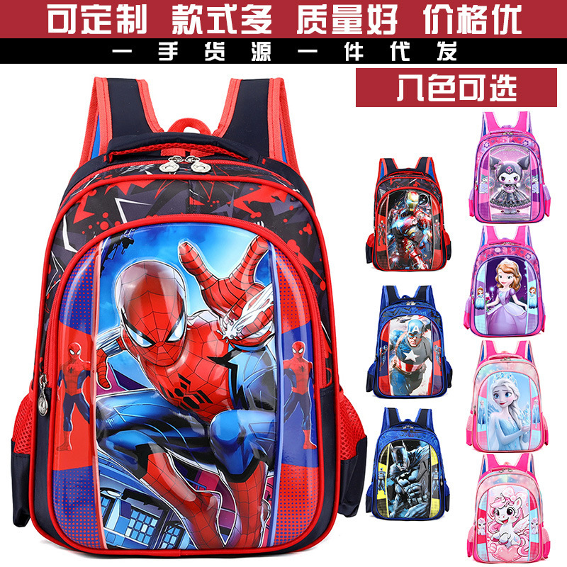 Cartoon Pattern Children's Schoolbag Large Capacity Primary School Boys and Girls Kindergarten Schoolbag Water-Repellent Cross-Border Backpack Cartoon Pattern Children's Schoolbag Large Capacity Primary School Boys and Girls Kindergarten Schoolbag Water-Repellent Cross-Border Backpack