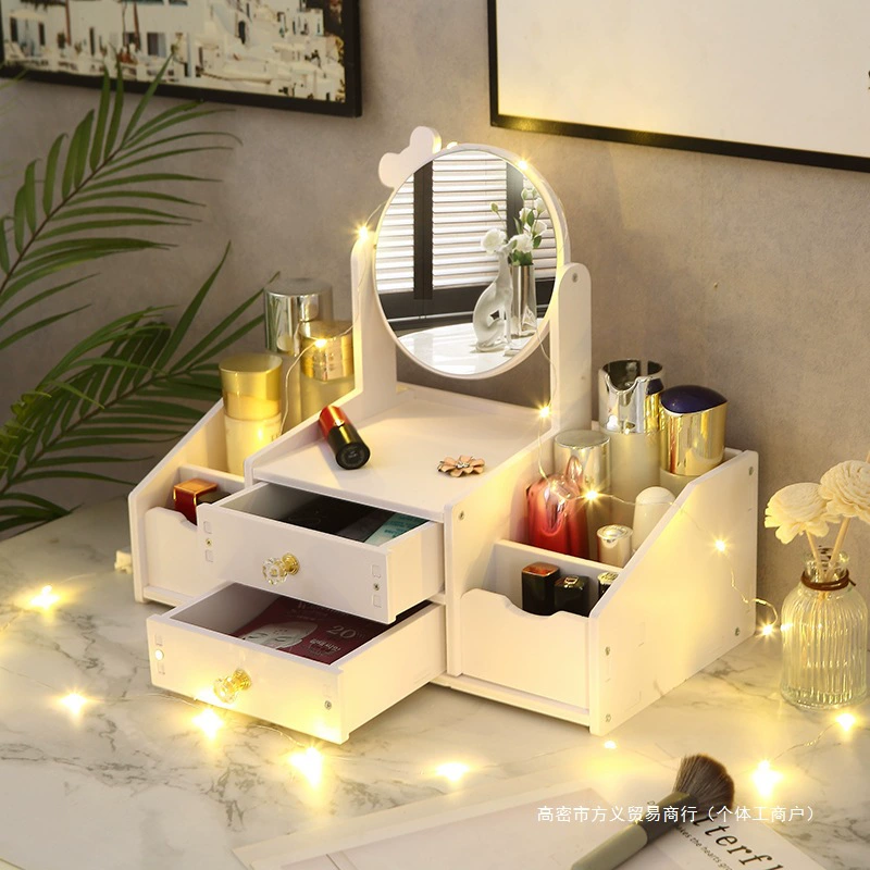 Table storage box, dressing table for skin care, face mask, lipstick, internet celebrity