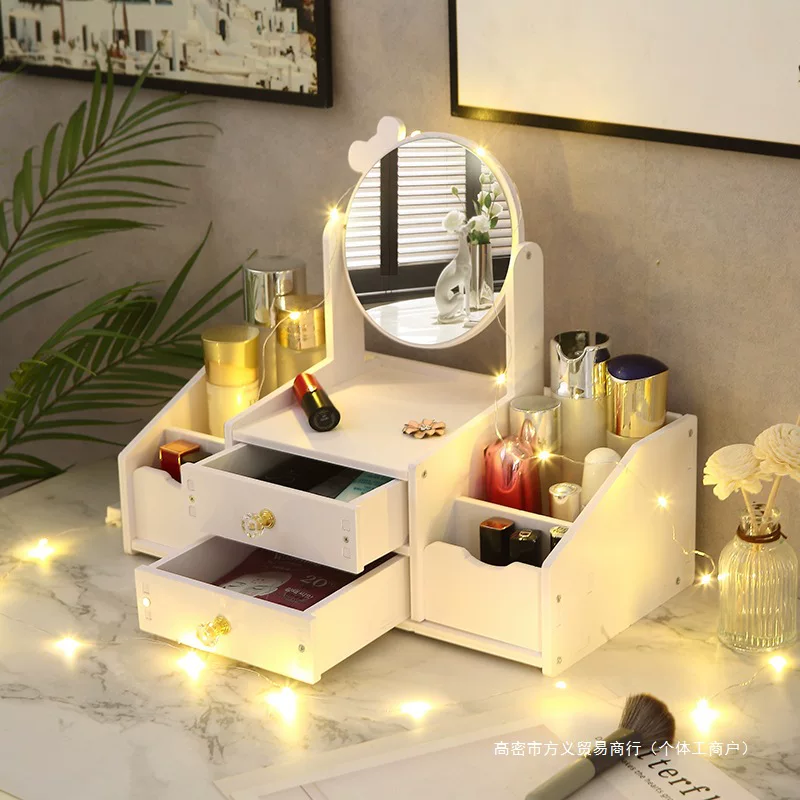 Table storage box, dressing table for skin care, face mask, lipstick, internet celebrity