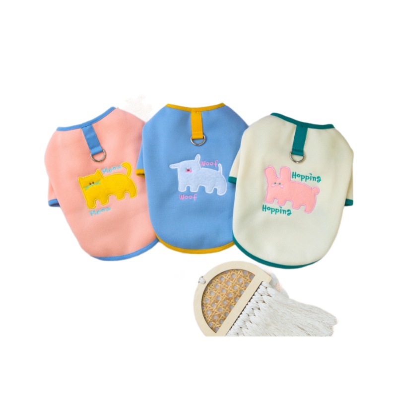 2024 primavera y otoño ropa de invierno de dos patas de dibujos animados ropa de mascotas gatos Teddy perros ropa de perro al por mayor transfronteriza