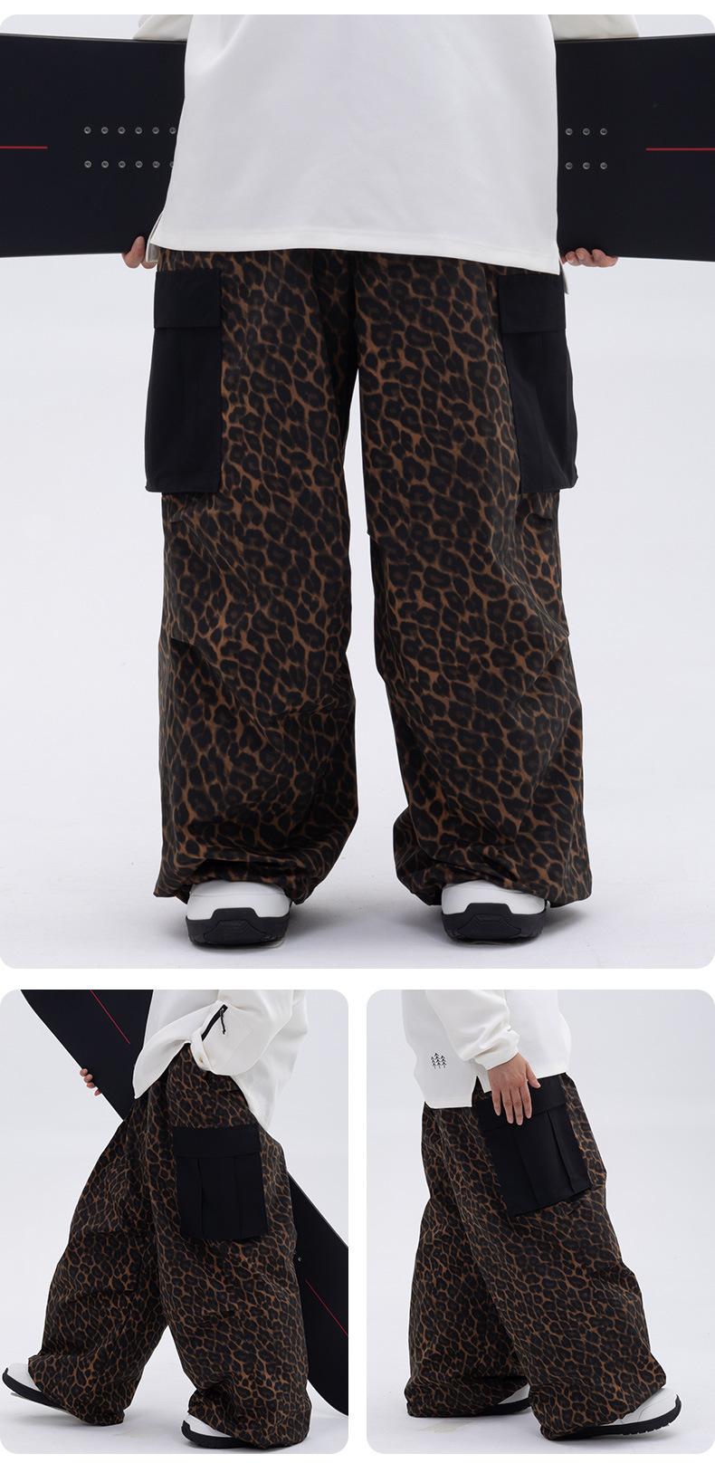 001 SNOWVERB Snowboard OVERSIZE Cross-Border Pants Women's Ski Suit Waterproof Loose Men's Outdoor_voghion.com