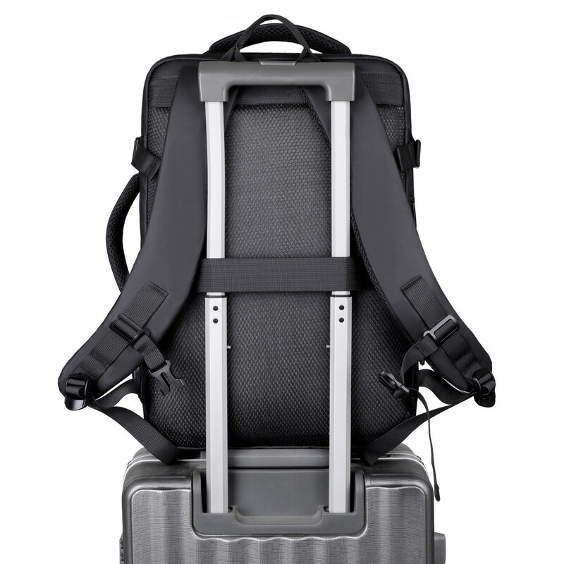 2025 クロスボーダー多目的ビジネスバックパックマルチコンパートメントレザーフィルムバックパックファッション大容量通勤コンピュータバックパック|undefined