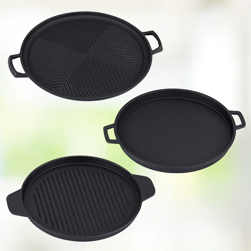 Форма для выпечки Барбекю Бытовая чугунная газовая плита Форма для выпечки Наружная картонная магнитная плита Коммерческая большая железная пластина