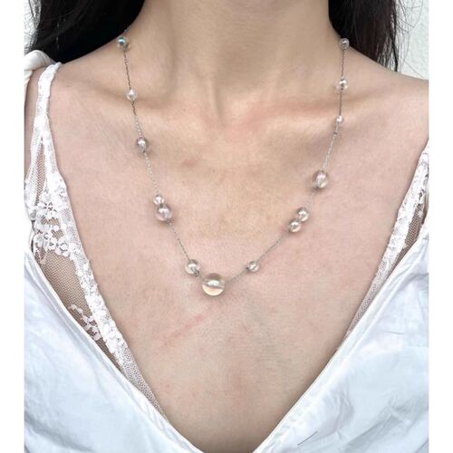 Baroque Star Pearl Necklace for Women, Lockchain with French High-End Style, Elegant and Versatile Pendant Necklace, Unique Sweater Chain
