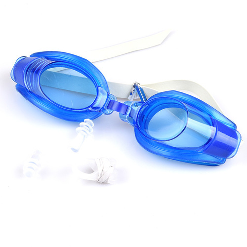 Swimming Standby Swimming Goggles Swimming Goggles Earplugs Nose Clip Swimming Goggles Three-piece Set 50g