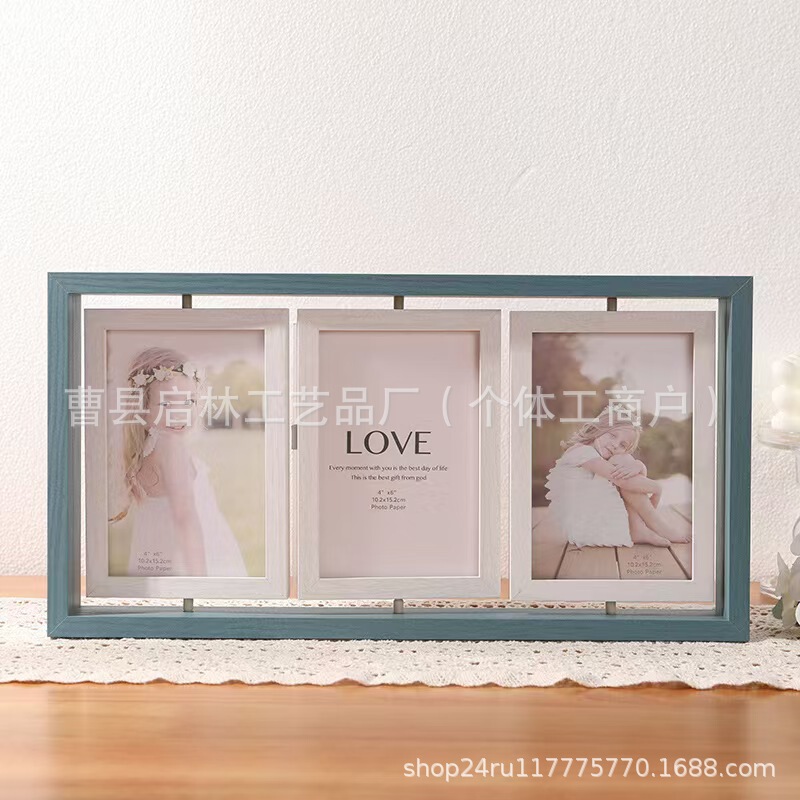 Rotating Photo Frame Rustic Wooden Floating Photo Frame Displays 6 Photos Double-Sided Photo Frame Multi-Use Home Desktop Decoration Rotating Photo Frame Rustic Wooden Floating Photo Frame Displays 6 Photos Double-Sided Photo Frame Multi-Use Home Desktop Decoration