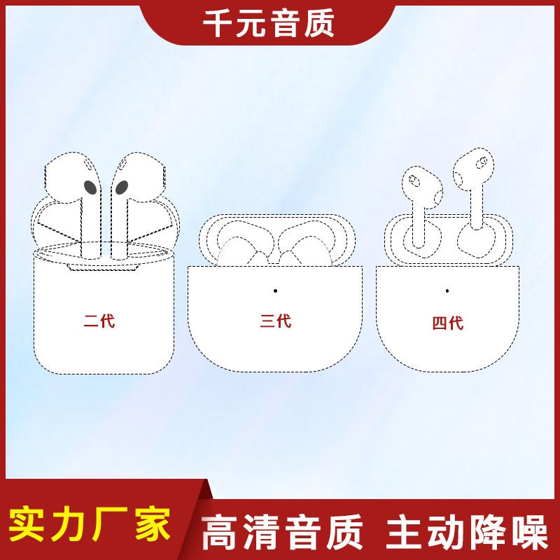 Huaqiangbei Mobile Phone Wireless Bluetooth Earphones Full-Featured 5Th Generation Pro24 4Th Generation 3Rd Generation Anc In-Ear Type