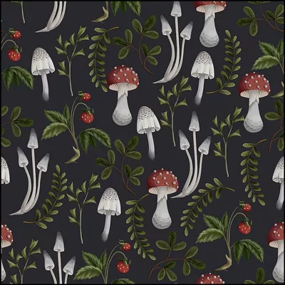 Rose Coloring Simple Flower Living | Avtomobil döşəmə paspasları - mushroom-forest-04-5080cm