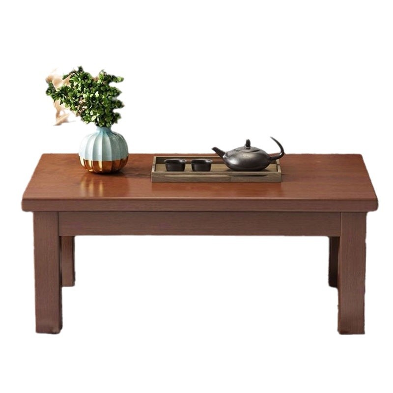 Mesa de té de madera sólida combinación de gabinete de televisión nórdica moderna y simple sala de estar rectangular mesa de té china doméstica