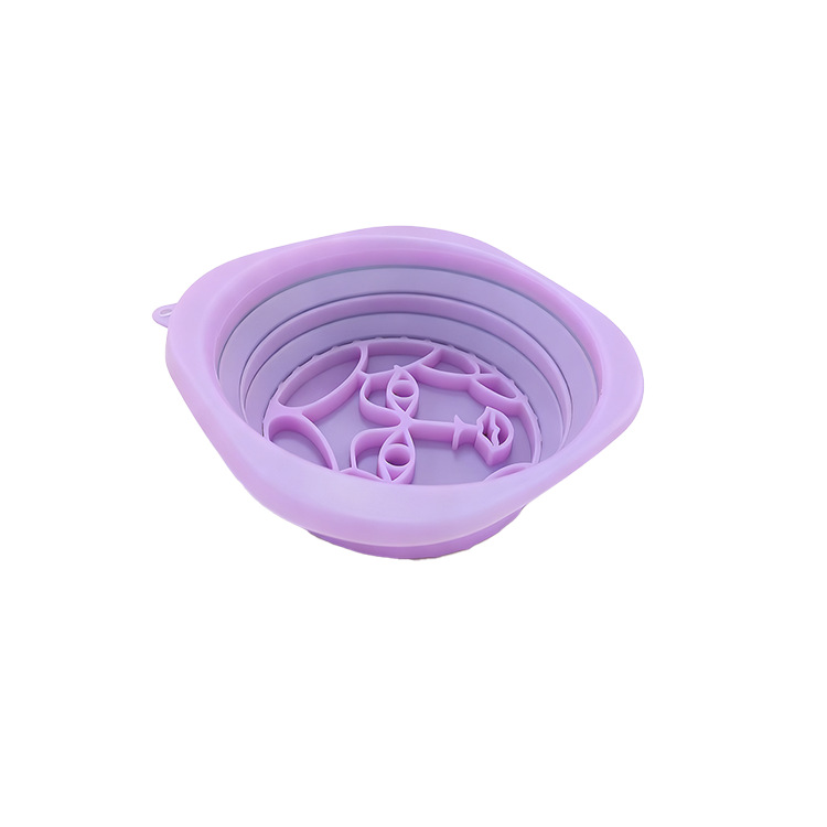 Nuevo tipo transfronterizo de silicona compresas de hielo plegables lavabo facial compresas frías lavabo facial portátil al aire libre lavabo facial plegable