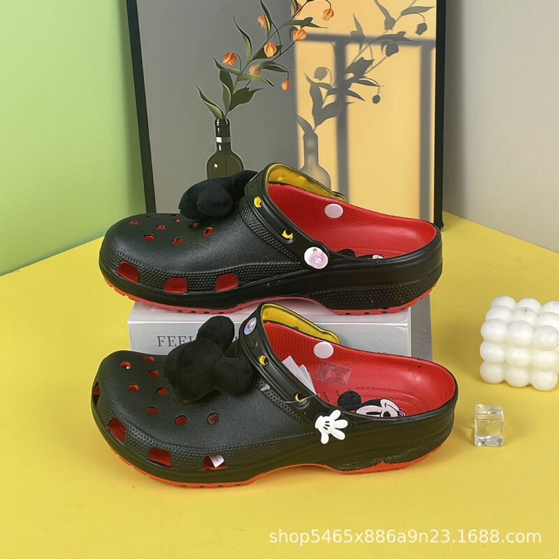 New Mickey Mouse Second-Generation Eva Outdoor Non-Slip Beach Shoes, Lazy Sandals, Fashion Accessories Wholesale New Mickey Mouse Second-Generation Eva Outdoor Non-Slip Beach Shoes, Lazy Sandals, Fashion Accessories Wholesale